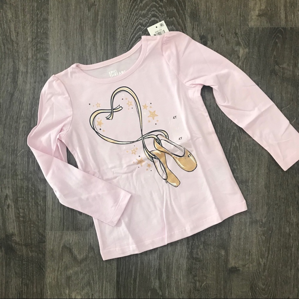Epic Threads Toddler Girls Ballet Slipper tee